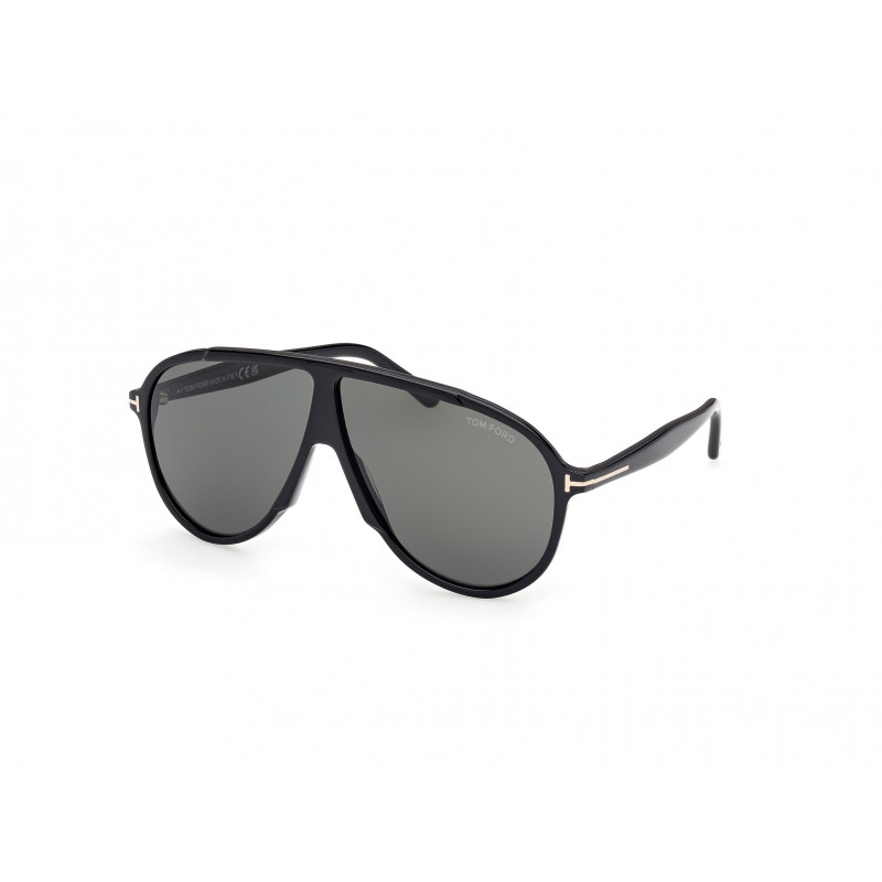 Sunglasses Tom Ford FT 1211 01N Shiny Black / 65mm