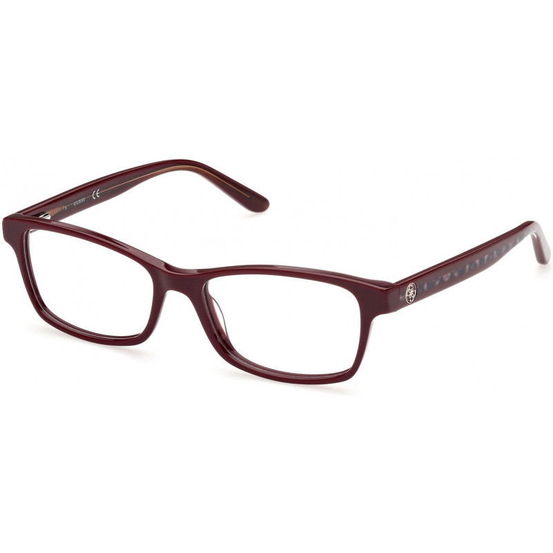 Eyeglasses Guess GU 2874 069 Shiny Bordeaux / Animal/Monocolor