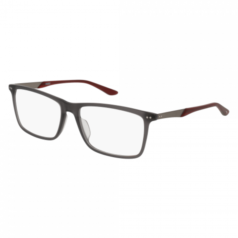 Eyeglasses Puma PU 0096 O- 008 Grey / Transparent Gunmetal 56mm