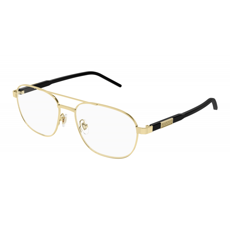 Eyeglasses Gucci GG 1800 O- 001 Gold / Transparent Black 56mm