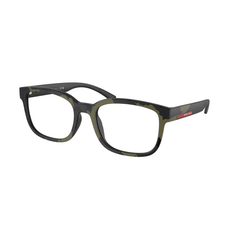 Eyeglasses Prada Linea Rossa PS 5 QV 14X1O1 Green Mimetic Rubbered 54mm