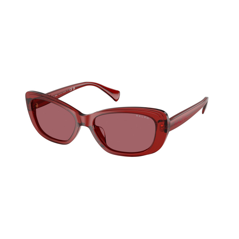 Sunglasses Ralph RA 5322 U 621069 Shiny Transparent Burgundy / Bordeaux Polyamide Standard 55mm