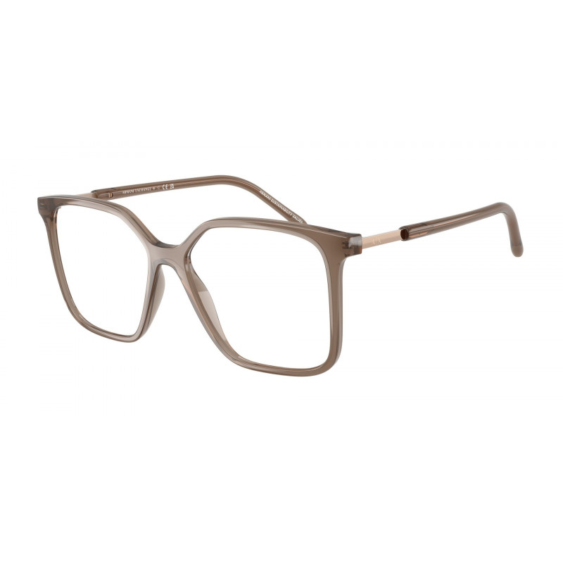 Eyeglasses Armani Exchange AX 3132 8396 Shiny Opal Brown / Demo Lens 53mm