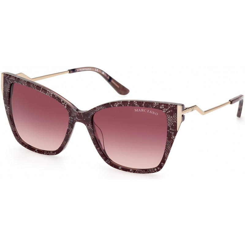 Sunglasses Guess By Marciano GM 0833 71T Bordeaux/Havana / Shiny Pale Gold 55mm