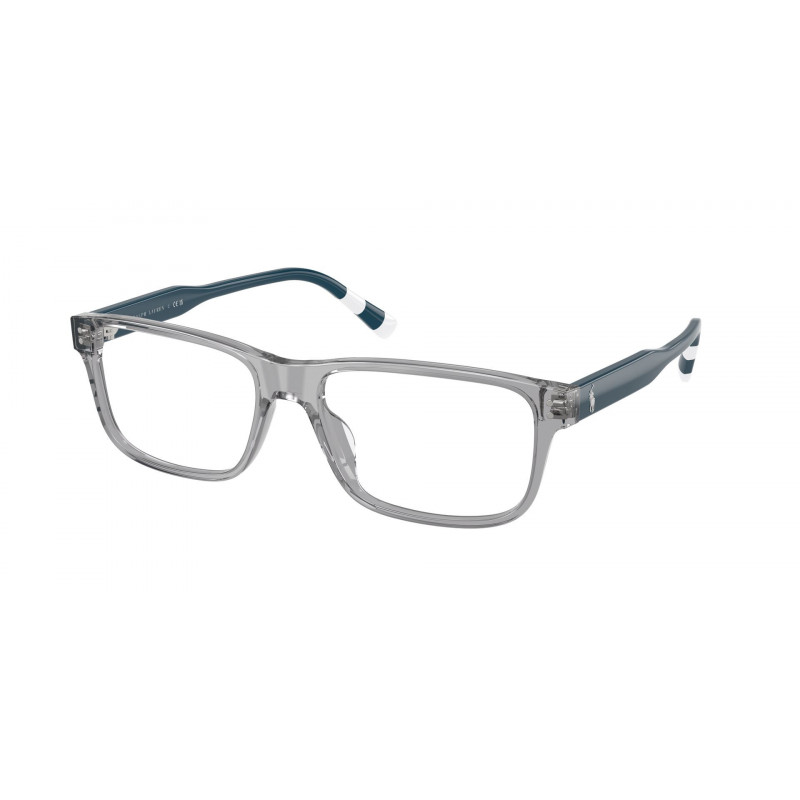 Eyeglasses Polo PH 2302 U 6317 Shiny Transparent Grey / Demo 57mm