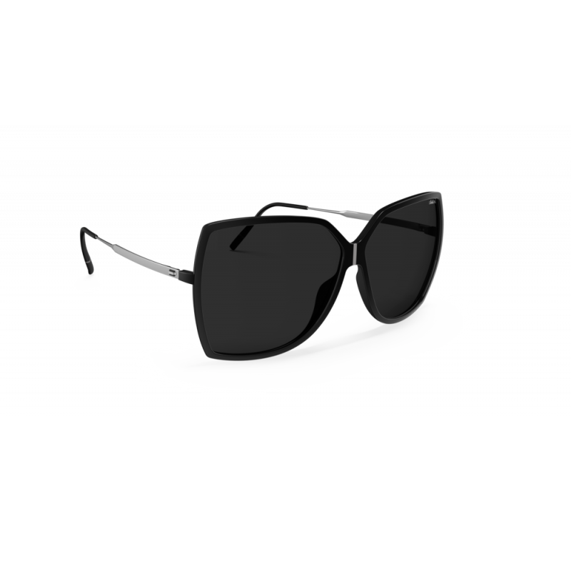 Sunglasses Silhouette Jet Two 3201 9000 Black Shiny 61mm