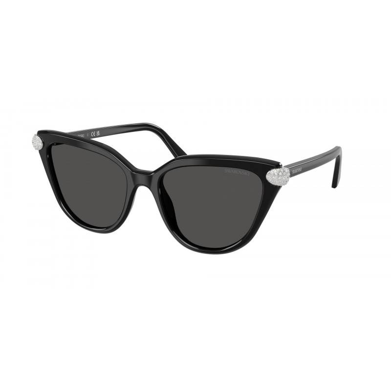 Sunglasses Swarovski SK 6039 F 100187 Black / Dark Grey Polyamide Standard 56mm