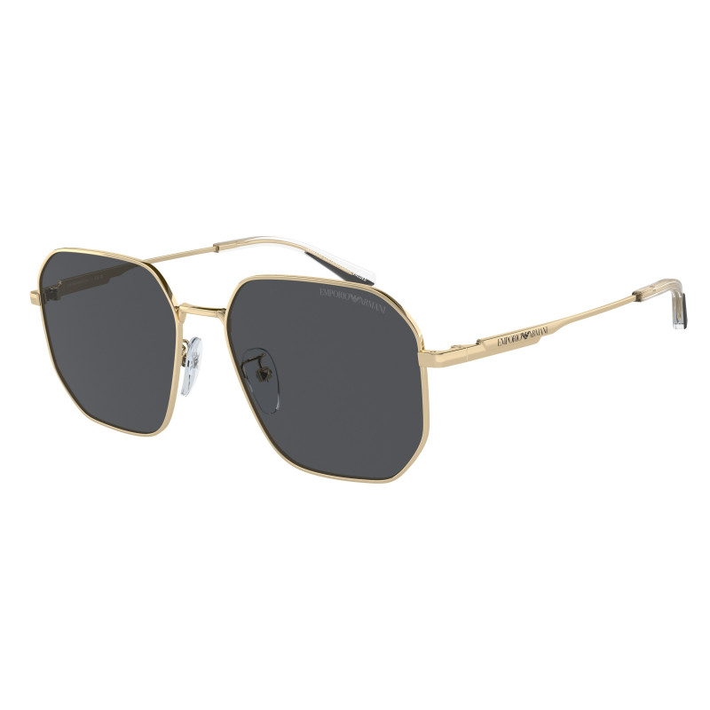 Sunglasses Emporio Armani EA 2154 D 301387 Shiny Pale Gold Dark Grey 57mm
