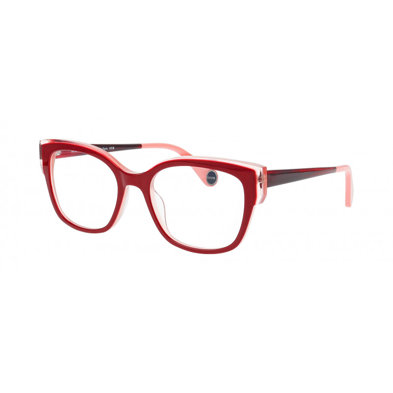 Eyeglasses WOOW KEEP GOING 3 2609 Burgundy On Peach Opale 53mm