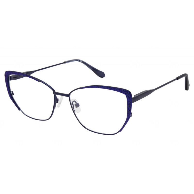 Eyeglasses Nicole Miller SOLEIL C03 Violet Blue Glitz 55mm