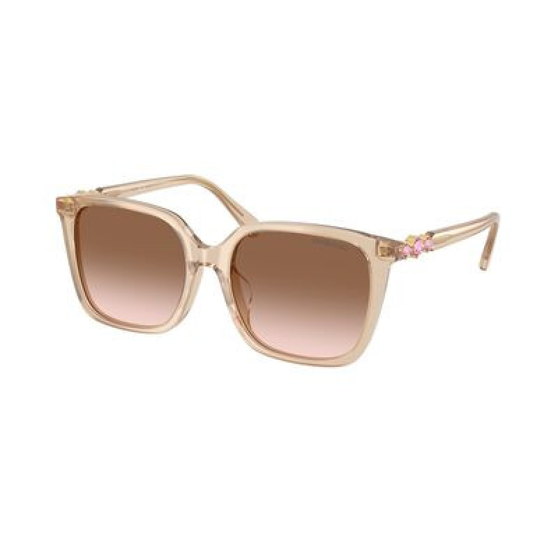 Sunglasses Swarovski SK 6053 D 103413 Milky Beige / Gradient Brown Polyamide Standard 55mm