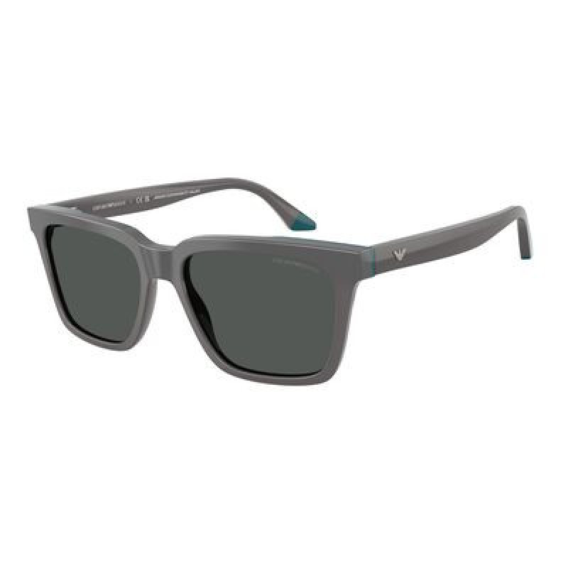 Sunglasses Emporio Armani EA 4260 631487 Shiny Opal Grey/Blue / Dark Grey Polyamide Standard 55mm