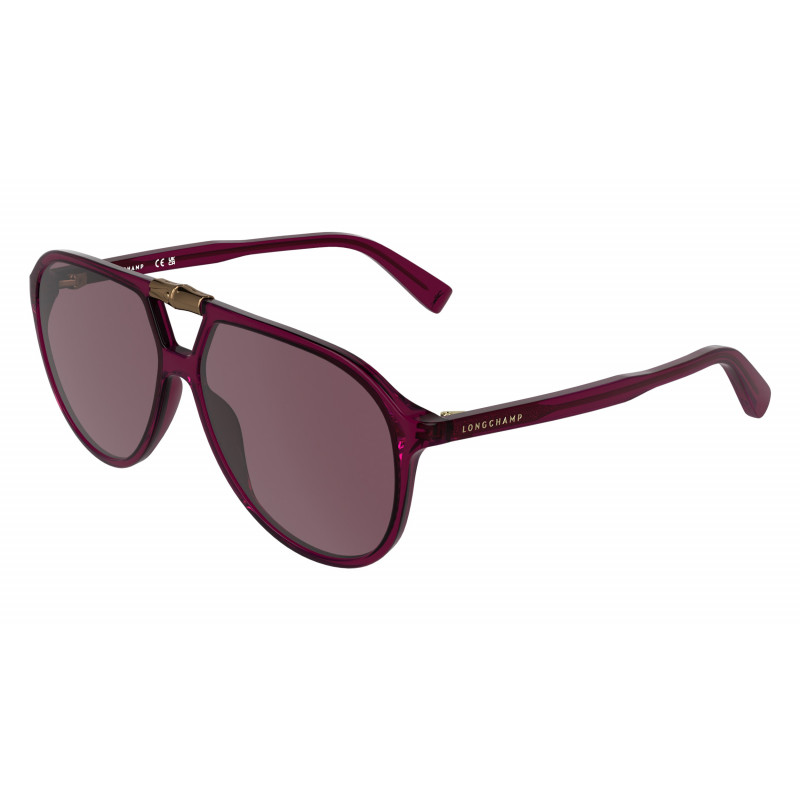 Sunglasses LONGCHAMP LO 800 S 601 Transparent Burgundy 58mm