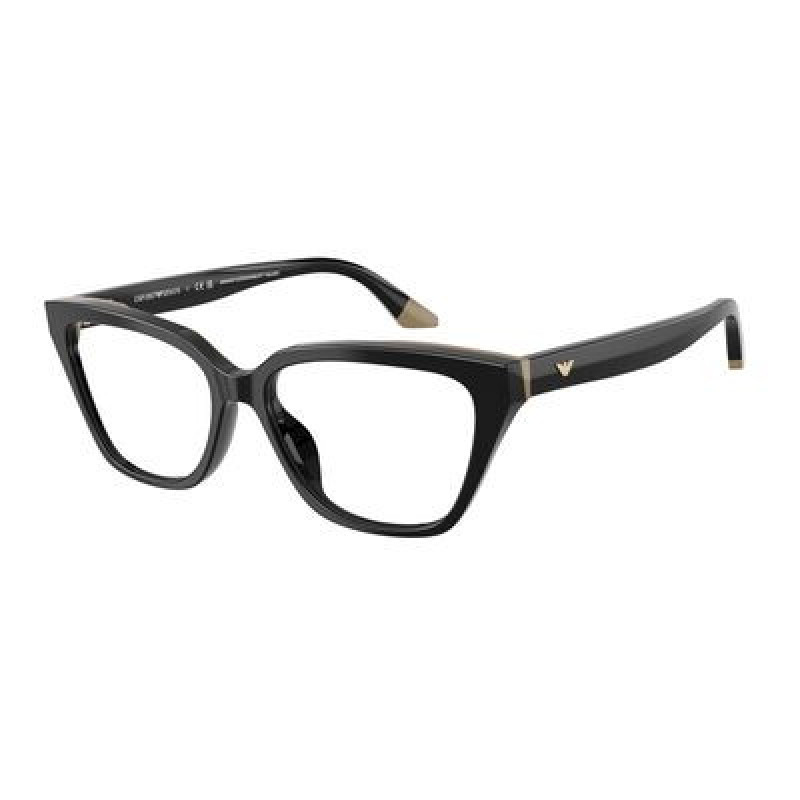 Eyeglasses Emporio Armani EA 3270 U 6313 Shiny Black/Beige / Demo Lens 55mm