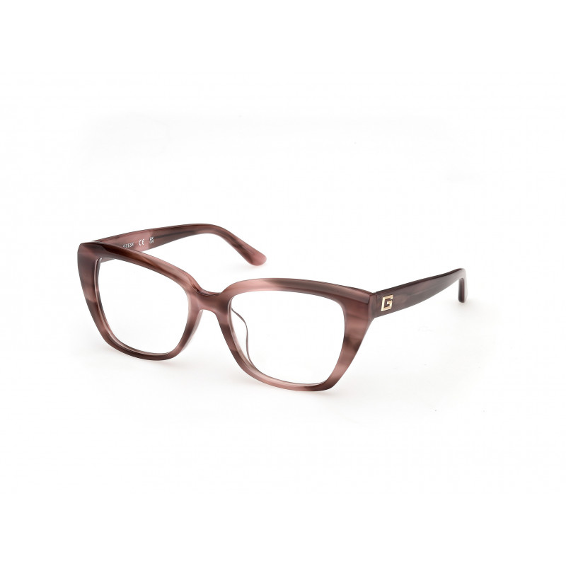 Eyeglasses Guess GU 50376 -D Asian fit 074 Pink/Horn / 55mm