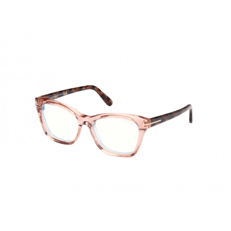 Eyeglasses Tom Ford FT 5909 -B 072 Shiny Light Pink / Coloured Havana 53mm