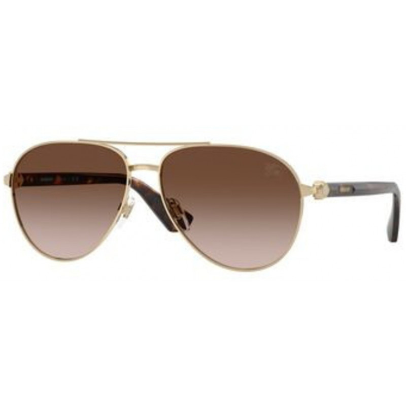 Sunglasses Burberry BE 3167 110913 Light Gold / Brown Gradient Polyamide Standard 59mm