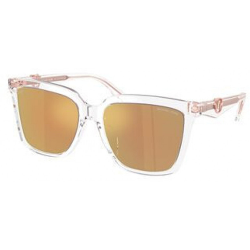 Sunglasses Michael Kors MK 2256 U 3015N0 Crystal / Rose Gold Mirror Polar Cr39 Polarized 53mm