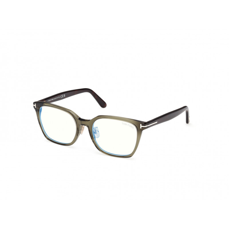 Eyeglasses Tom Ford FT 6103 -D-B Asian fit 096 Shiny Dark Green / 53mm