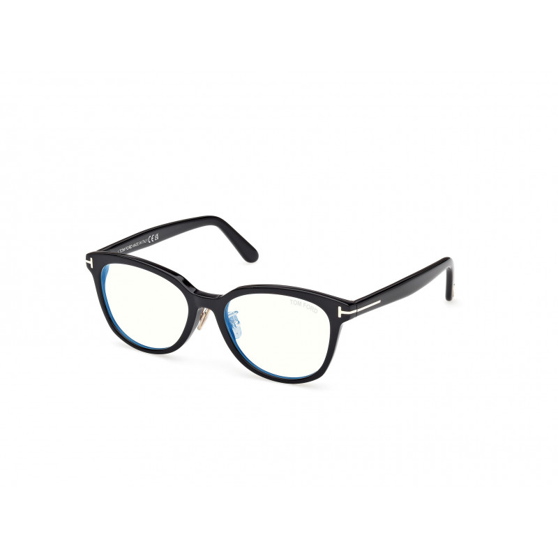 Eyeglasses Tom Ford FT 6104 -D-B Asian fit 001 Shiny Black / 52mm