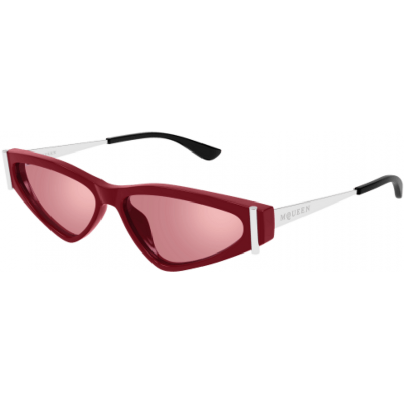Sunglasses Alexander McQueen AM 0493 S- 003 Red / Silver 57mm