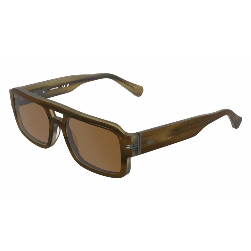 Sunglasses LACOSTE L 6102 S 210 Striped Brown 56mm