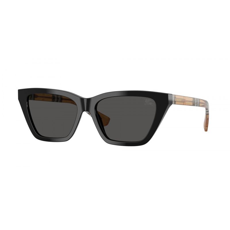 Sunglasses Burberry BE 4468 416187 Black / Dark Grigio Polyamide Standard 54mm