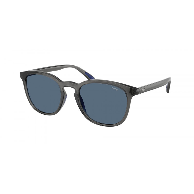 Sunglasses Polo PH 4222 U 579980 Shiny Transparent Grey / Dark Blue Polyamide Standard 52mm