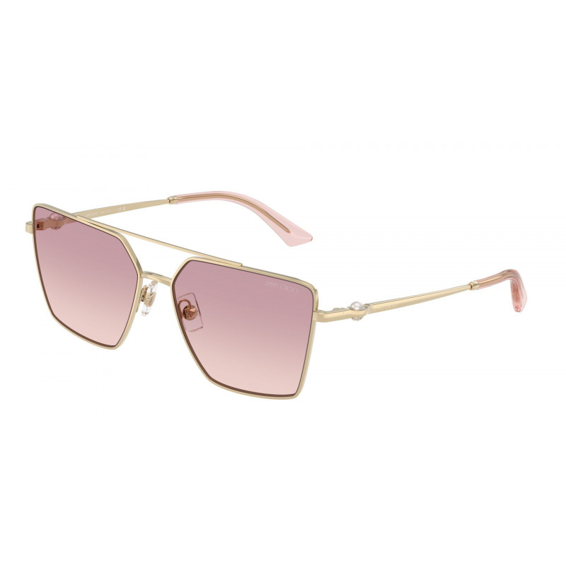 Sunglasses Jimmy Choo JC 4016 HB 300668 Pale Gold / Brown Gradient Dark Violet Polyamide Standard