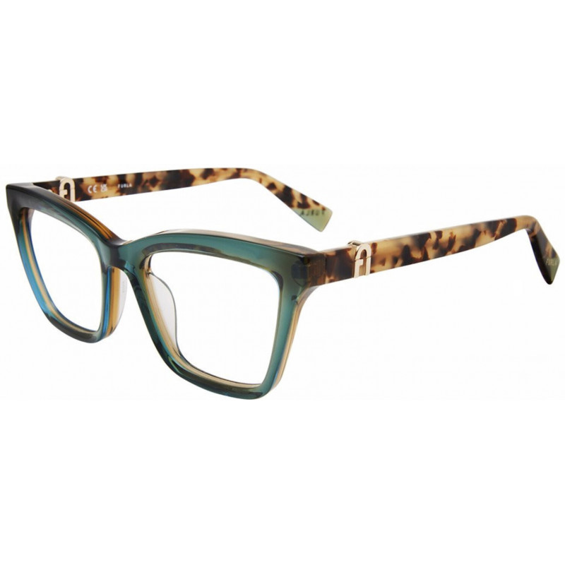 Sunglasses Furla VFU 763 06mw Green/Yellow 51mm
