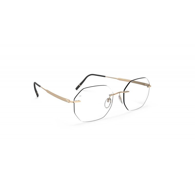 Eyeglasses Silhouette The Timeless Visionary Demo Rimless 5603 7530 Classic Gold 53mm