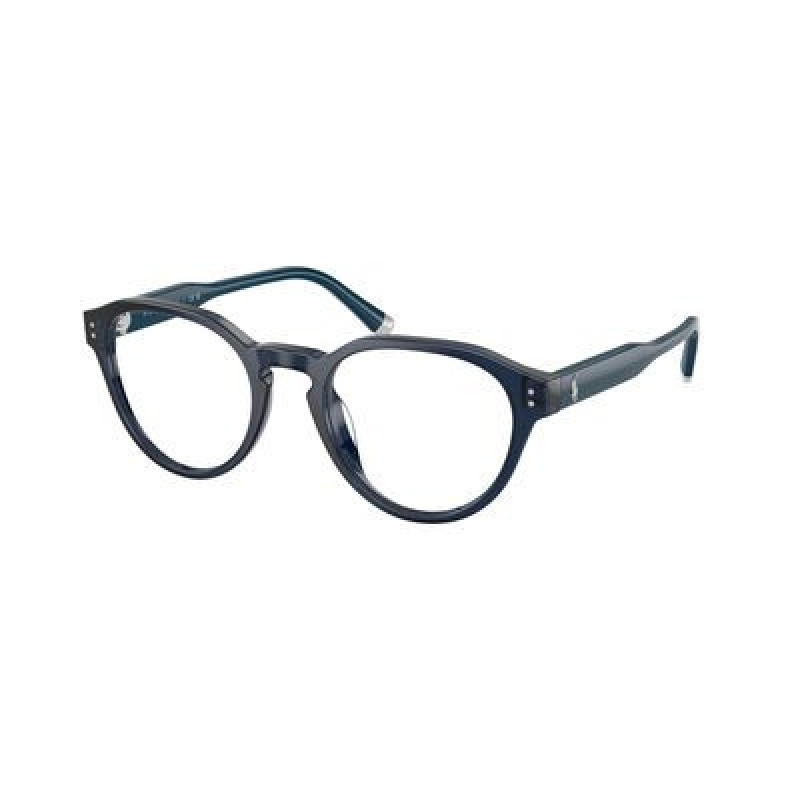 Eyeglasses Polo PH 2304 U 5955 Shiny Transparent Navy Blue / Demo 48mm