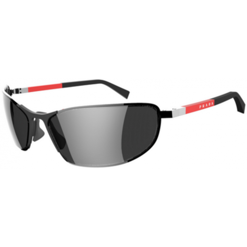 Sunglasses Prada Linea Rossa PS 55 ZS 5AV07G Gunmetal / Grey Mirror Black Polyamide Standard 60mm
