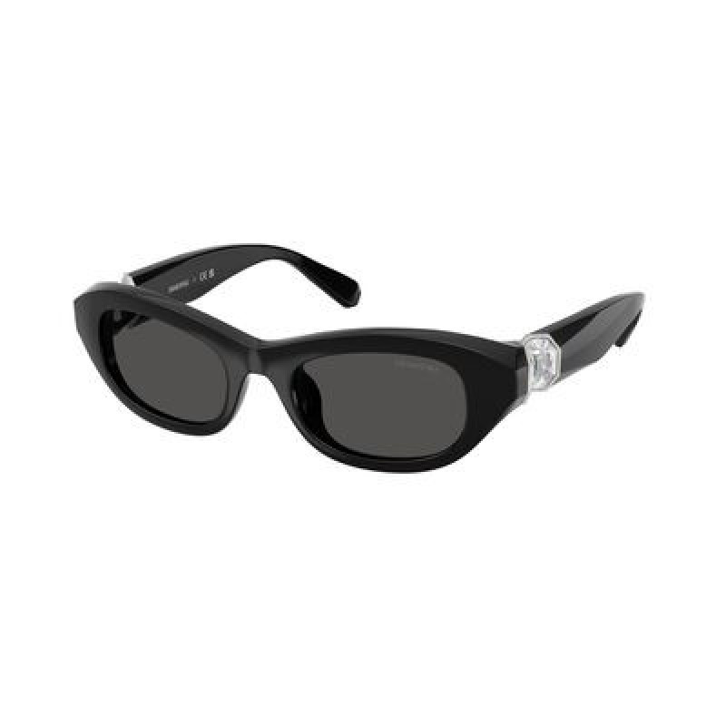 Sunglasses Swarovski SK 6036 U 103887 Black / Dark Grey Polyamide Standard 50mm