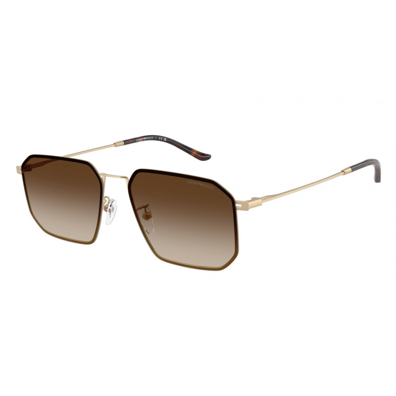 Sunglasses Emporio Armani EA 2165 D 300213 Matte Pale Gold / Gradient Brown Policarbonate Standard 58mm