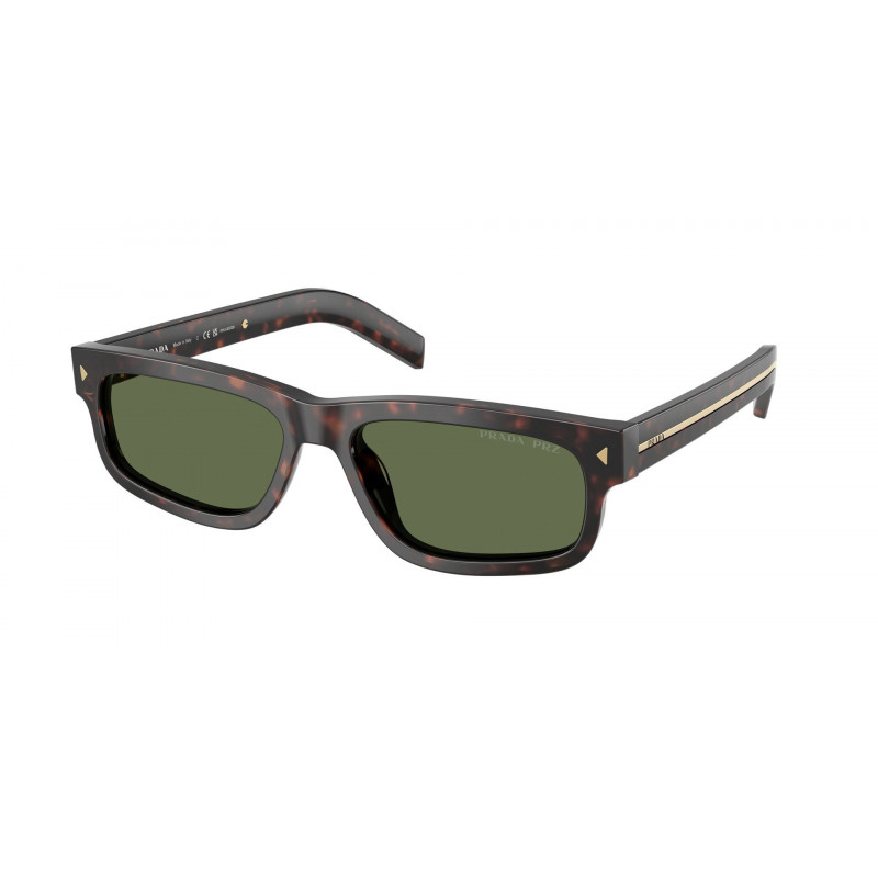 Sunglasses Prada PR B 11 S 17N20G Root Tortoise / Polar Green Crystal Polarized
