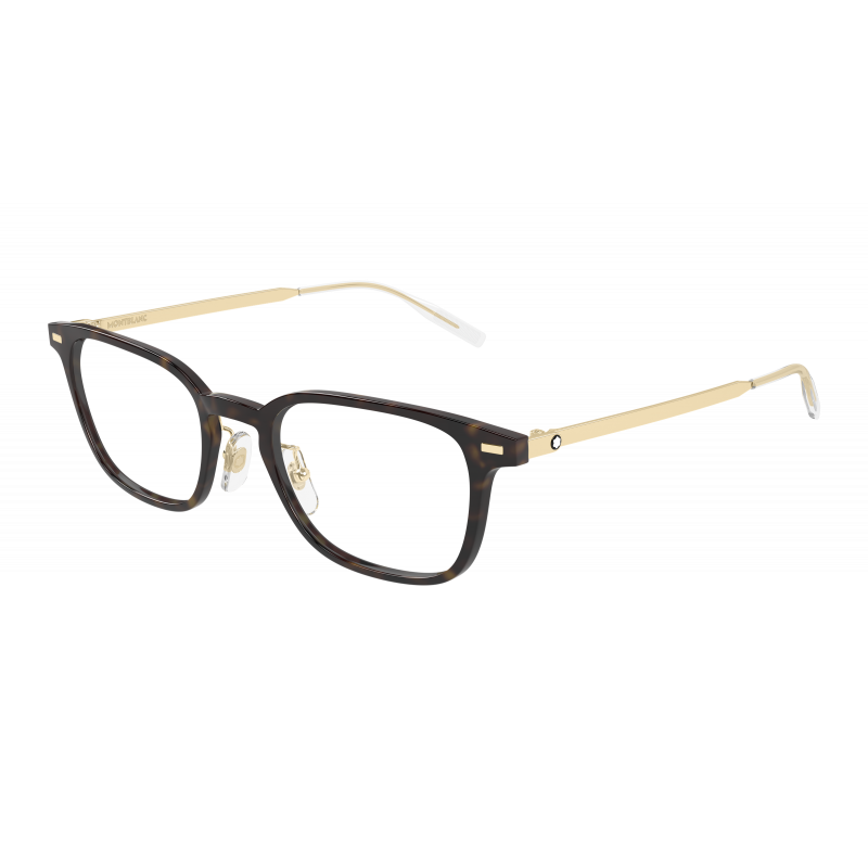 Eyeglasses Montblanc MB 0467 OL- 015 Havana / Transparent Gold 57mm