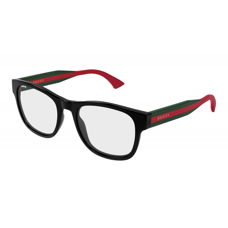 Eyeglasses Gucci GG 0004 ONN- 001 Black / Transparent Green 53mm