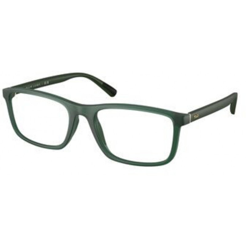Eyeglasses Polo PH 2291 U 6312 Matte Transparent Dark Green / Demo Lens 57mm
