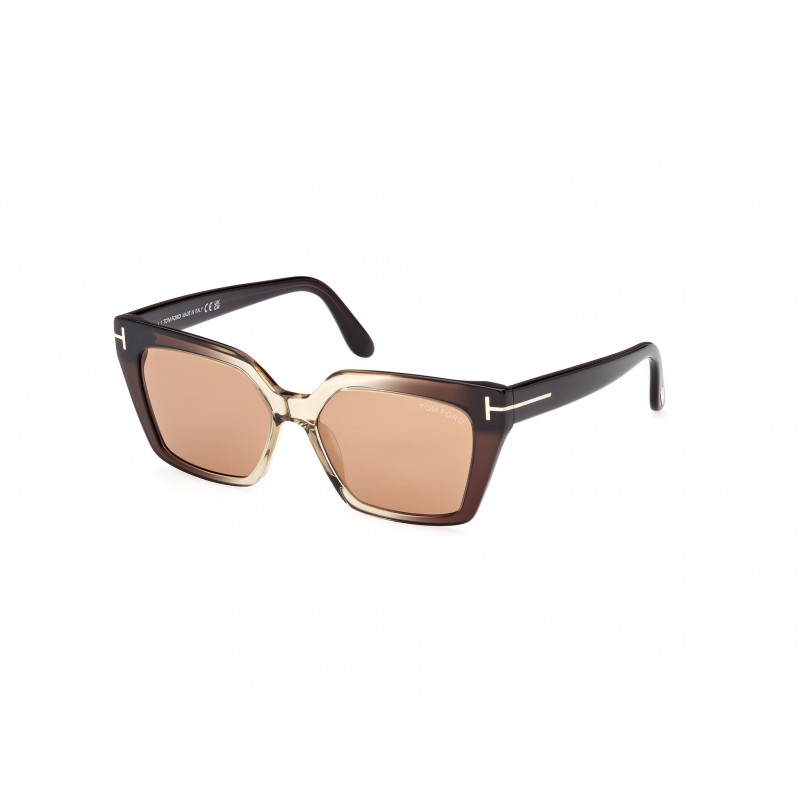 Sunglasses Tom Ford FT 1030 47J Light Brown/Gradient / Shiny Brown 53mm