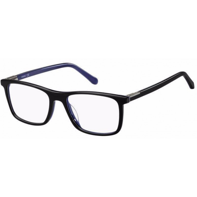 Eyeglasses Fossil FOS 7076 D51 Black Blue 53mm