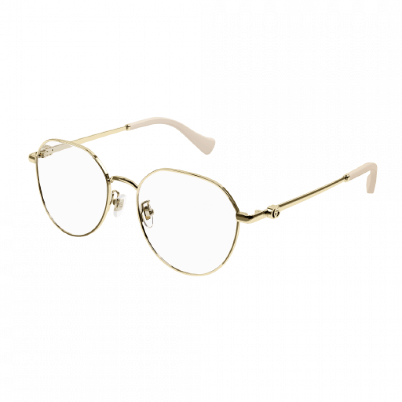 Eyeglasses Gucci GG 1145 O- 001 Gold / Transparent 50mm