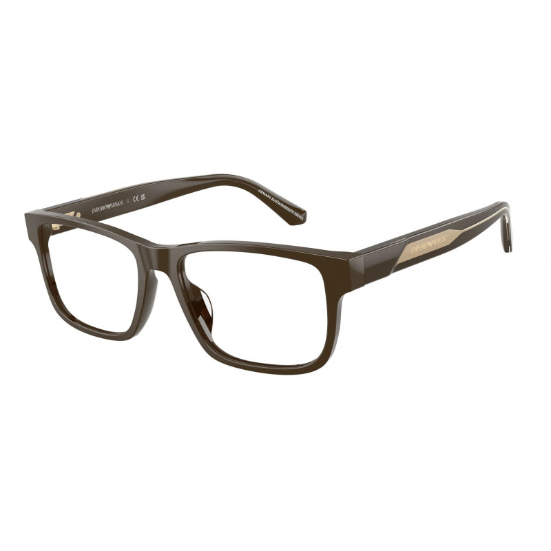 Eyeglasses Emporio Armani EA 3265 U 6307 Shiny Brown Demo Lens 56mm