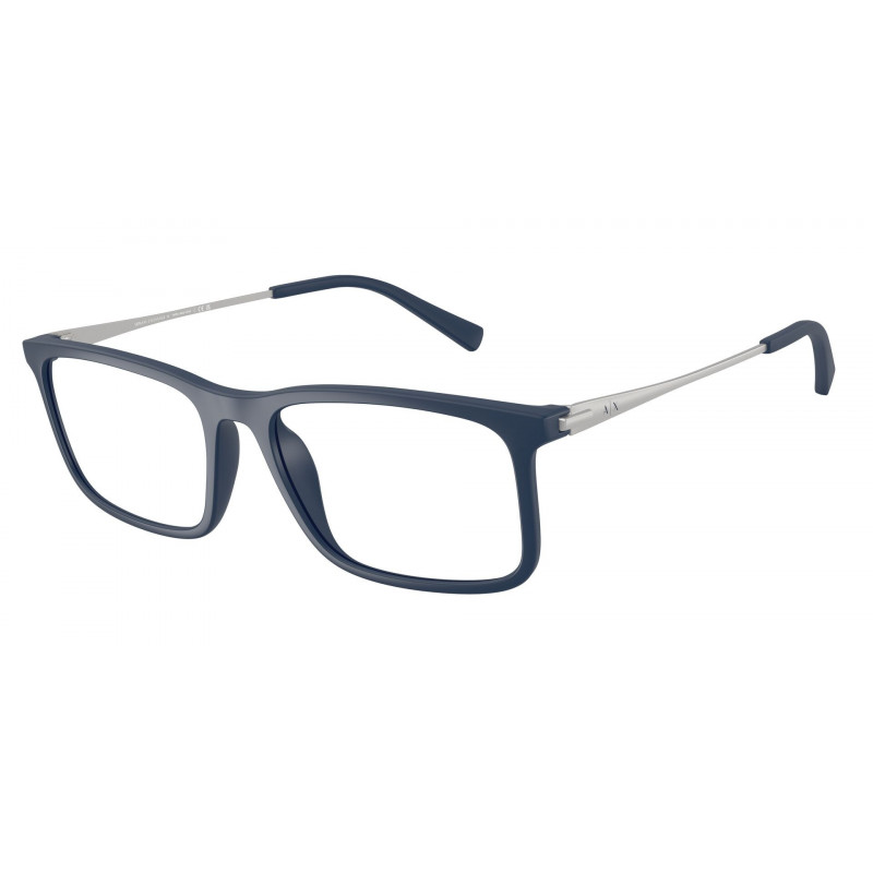 Eyeglasses Armani Exchange AX 3148 U 8399 Matte Blue Demo Lens 55mm