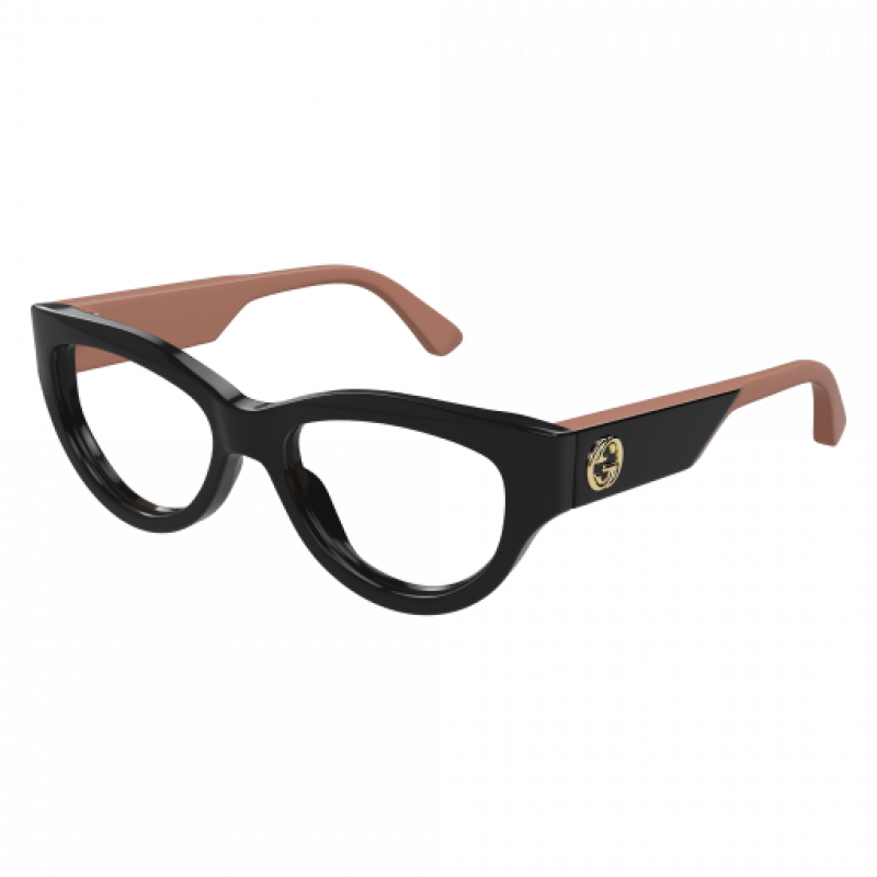 Eyeglasses Gucci GG 1665 O- 008 Black / Transparent Pink 53mm