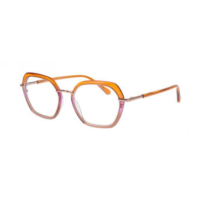 Eyeglasses Pro-design Denmark MEDLEY 1 4545 Orange Gradiant Transparent / Nosepad 51mm