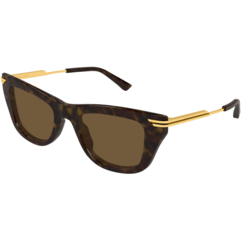 Sunglasses Bottega Veneta BV 1369 S- 002 Havana / Brown Gold 50mm