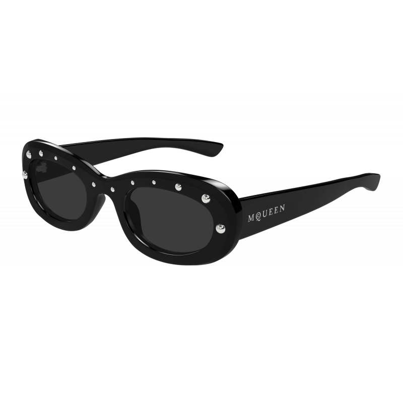 Sunglasses Alexander McQueen AM 0527 S- 005 Black / Grey 51mm