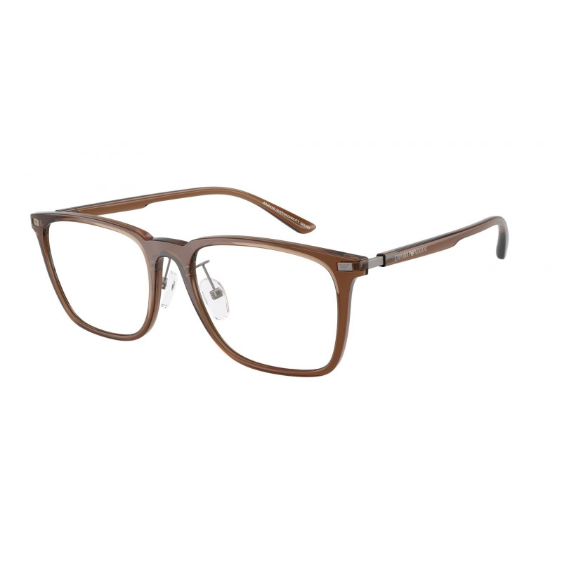 Eyeglasses Emporio Armani EA 3263 D 6282 Shiny Transparent Brown / Demo Lens 55mm
