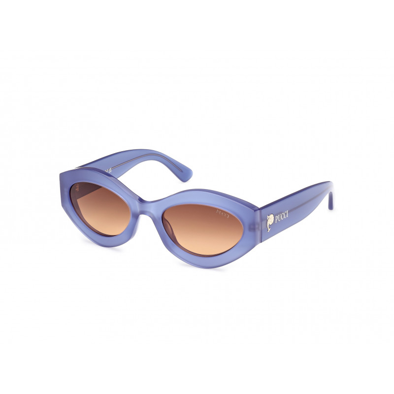 Sunglasses Emilio Pucci EP 0227 90F Shiny Light Blue / 54mm